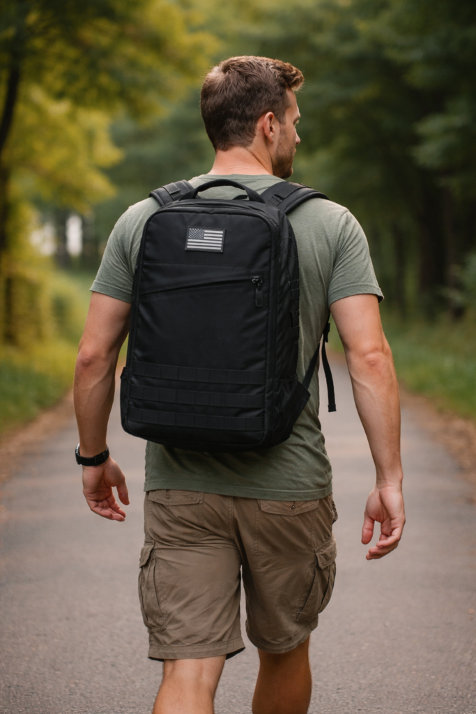 male rucker with a goruck gr1